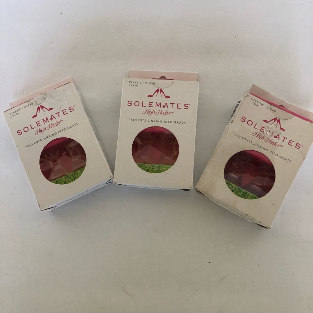 SOLEMATES HIGH HEEL PROTECTORS SET OF 3 NWT